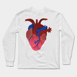 Anatomical Heart Long Sleeve T-Shirt